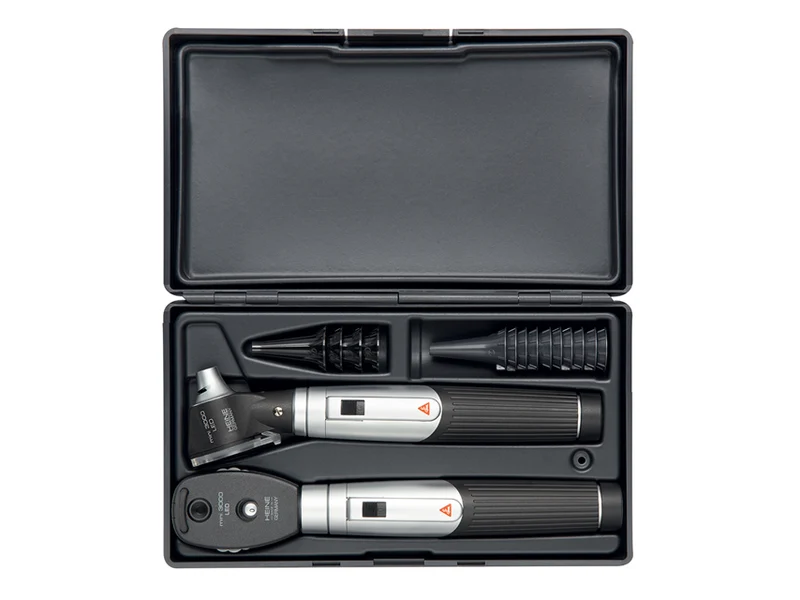 Set Heine Mini 3000 LED Direct Oto + Oftalmoscopio - Nero - D-872.11.021