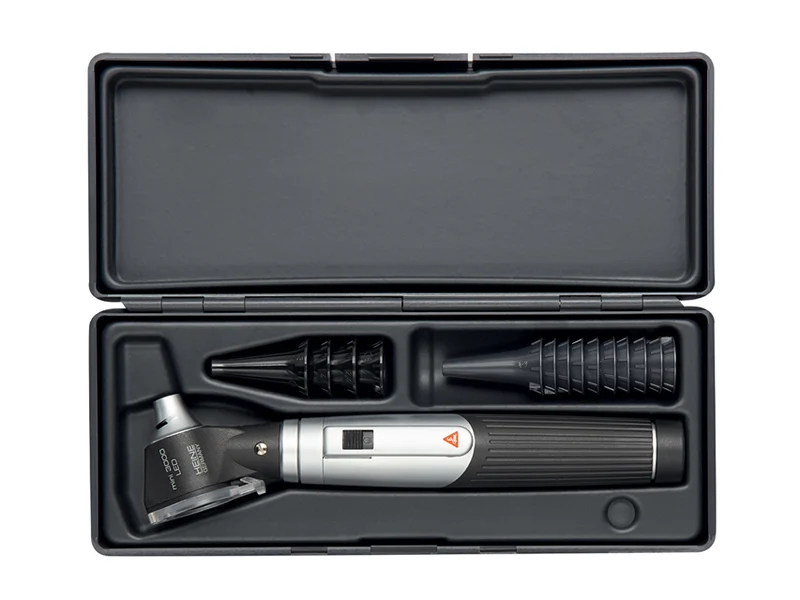 Otoscopio Heine Mini 3000 LED Direct con Speculum Riutilizzabili e Astuccio - Nero - D-856.20.021