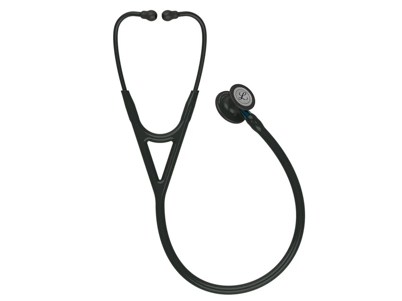 Littmann Cardiology IV - 6201 - Nero - Finitura Nera - Connettore Blu