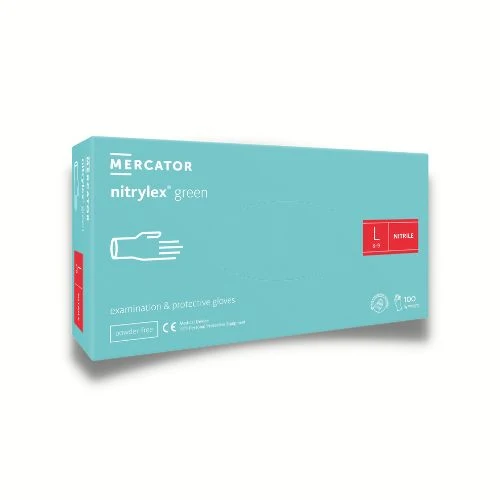 Guanti in nitrile verdi nitrylex MERCATOR MEDICAL