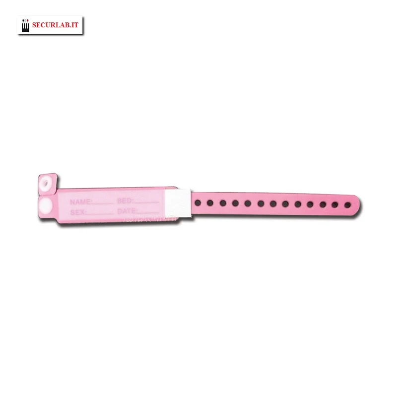 Braccialetto identificativo rosa - mamma - Conf.100 pz.