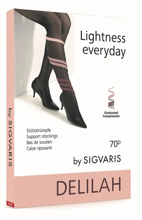 Sigvaris delilah 70 denari mesh coscia nero 3