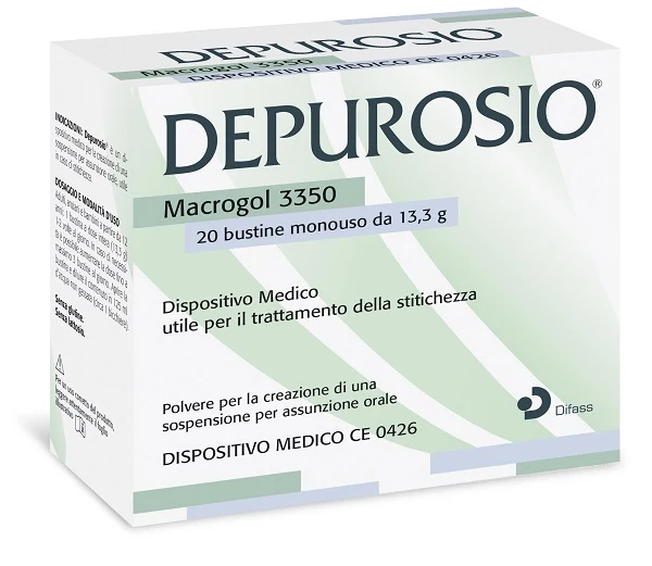 Depurosio 20 bustine da 13,3 g senza glutine senza lattosio