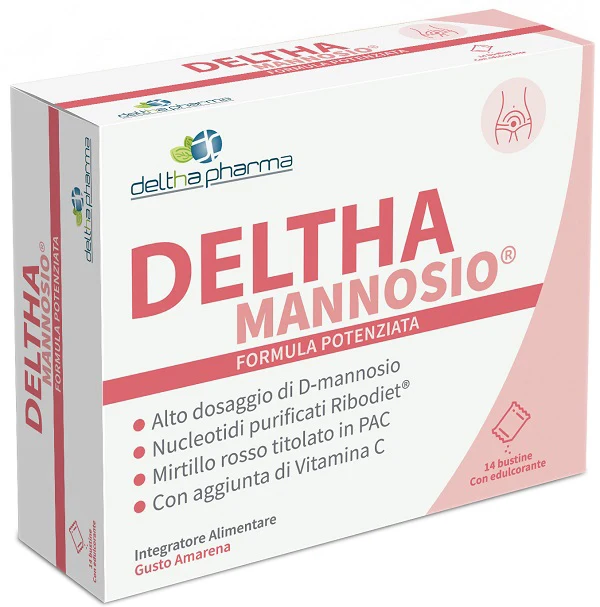 Deltha mannosio 14 bustine amarena senza glutine e lattosio