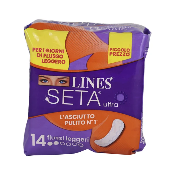 Lines Seta Ultra pz 14 Flusso Leggero – Cartone 16 pz
