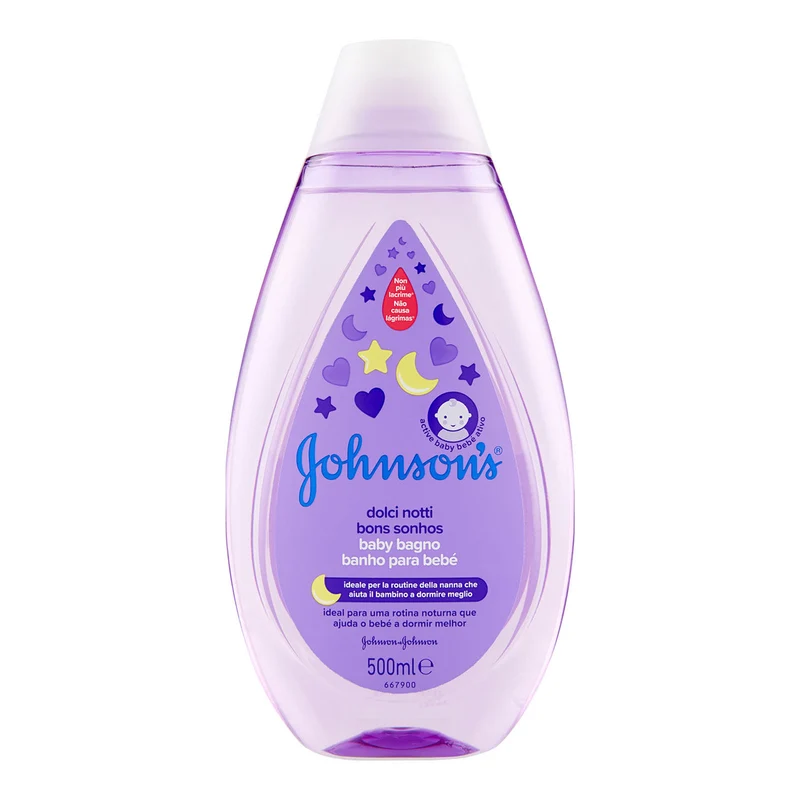 Johnson's Baby Bagno 500ml — Bagnoschiuma Neonati · Cartone da 12 flaconi