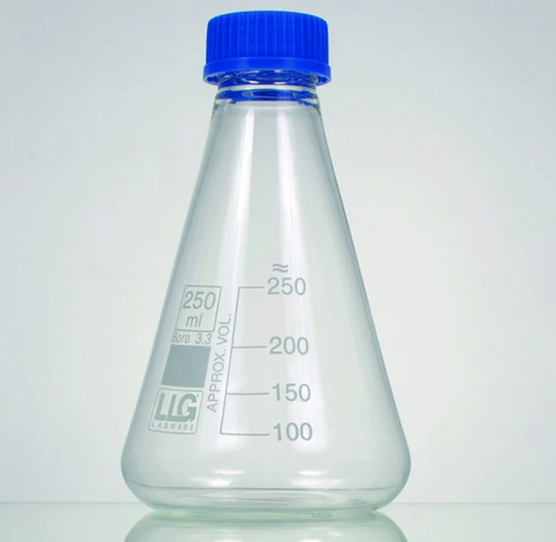 Beuta in vetro borosilicato 3.3 con tappo a vite - CARLO ERBA