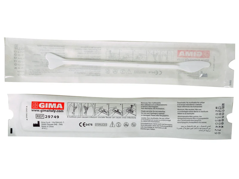 Spatula di ayre in plastica - tipo b - sterile - conf. 100 pz.