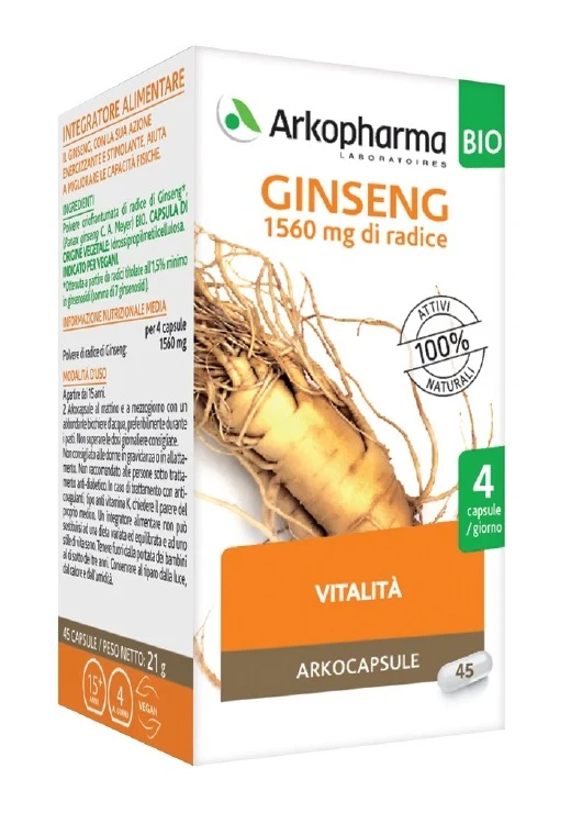 Arkocompresse Ginseng 45Compresse Bio