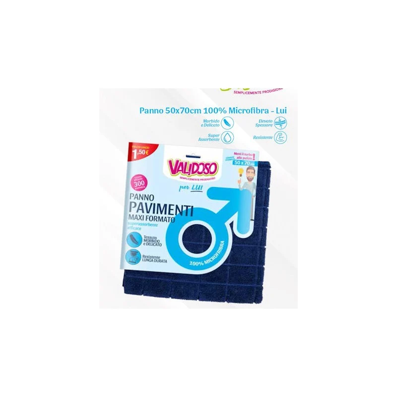 Validoso Panno Microfibra 50x70cm – Cartone 20 pz