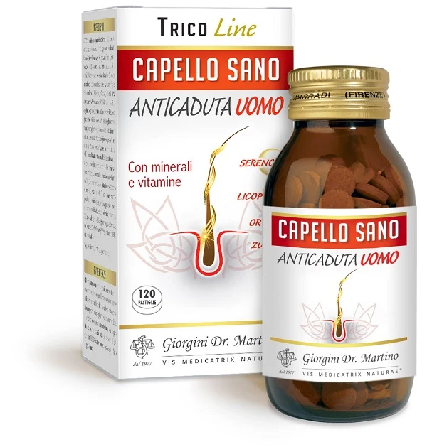 Capello sano anticaduta uomo 120 pastiglie 600 mg