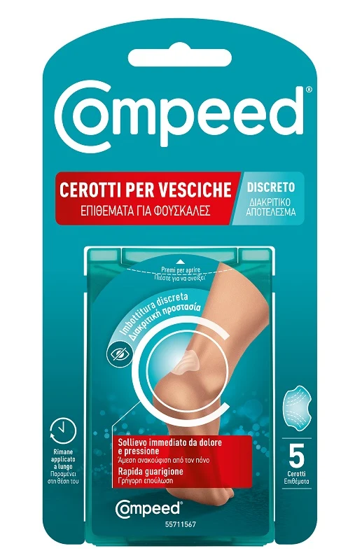 Cerotto compeed vesciche discreto 5 pezzi