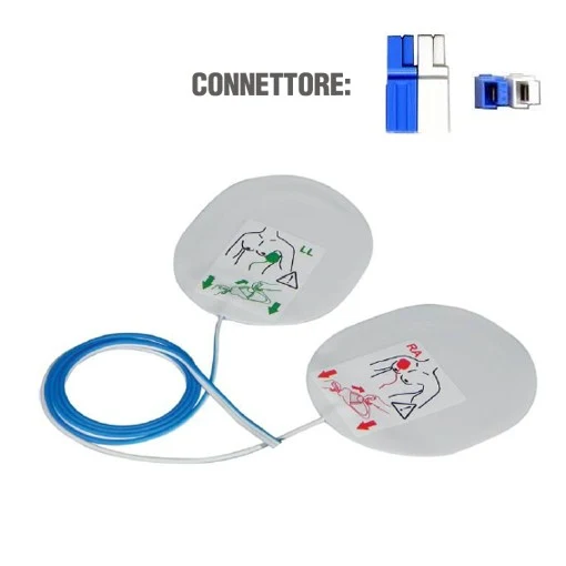 Elettrodi defibrillazione compatibili CMOS DRAKE/CU I-PAD NF 1200 - Adulti