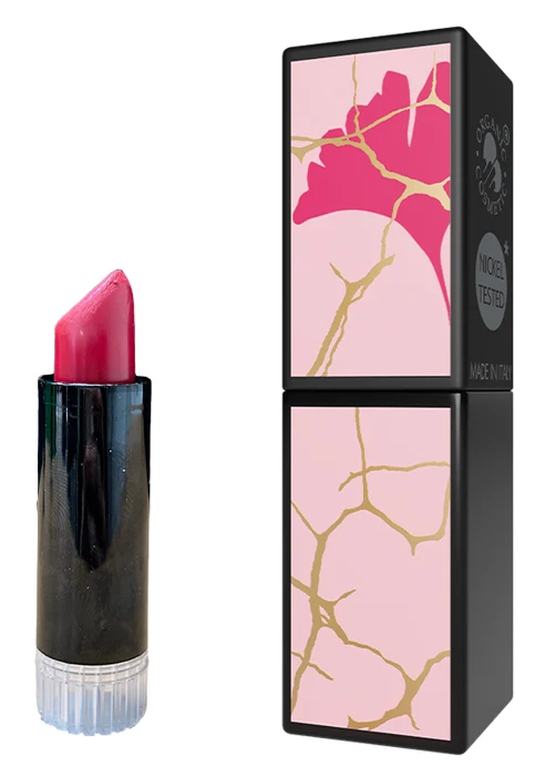 Purobio cosmetics lipstick creamy matte 03 red with faith