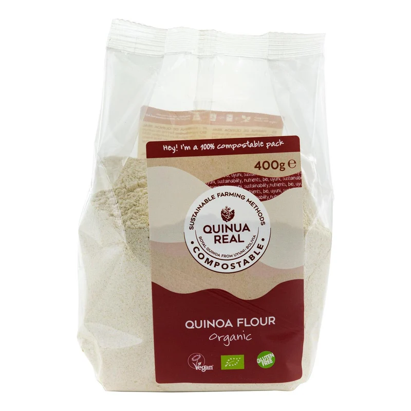 Quinua real farina di quinoa senza glutine bio 400 g