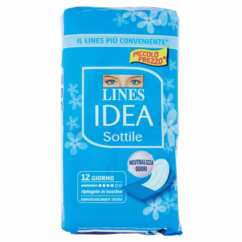 Lines Idea Sottile Ripiegati Anatomico pz 12 – Cartone 16 pz