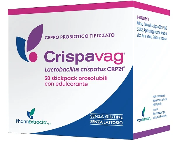Crispavag 30 stick 1,2 g con edulcorante senza glutine senza lattosio