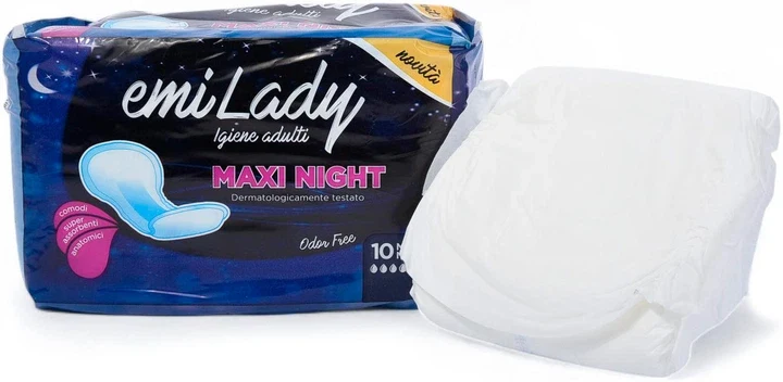 Emi Lady Assorb Adulti Maxi Night Pz10 – Cartone 8 pz