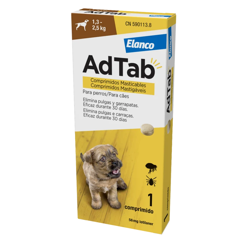 Adtab*3cpr 56mg cani 1,3-2,5kg