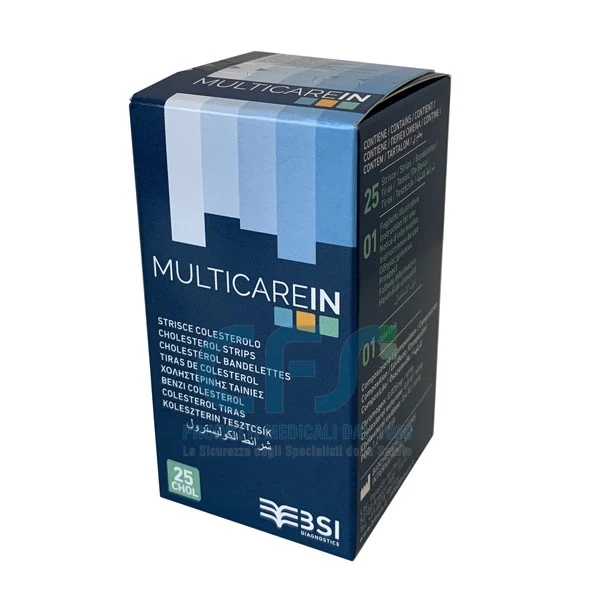 Strisce Multicare IN Colesterolo (25 strisce)
