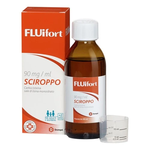 Fluifort Sciroppo 200ml 90mg/ml + misurino
