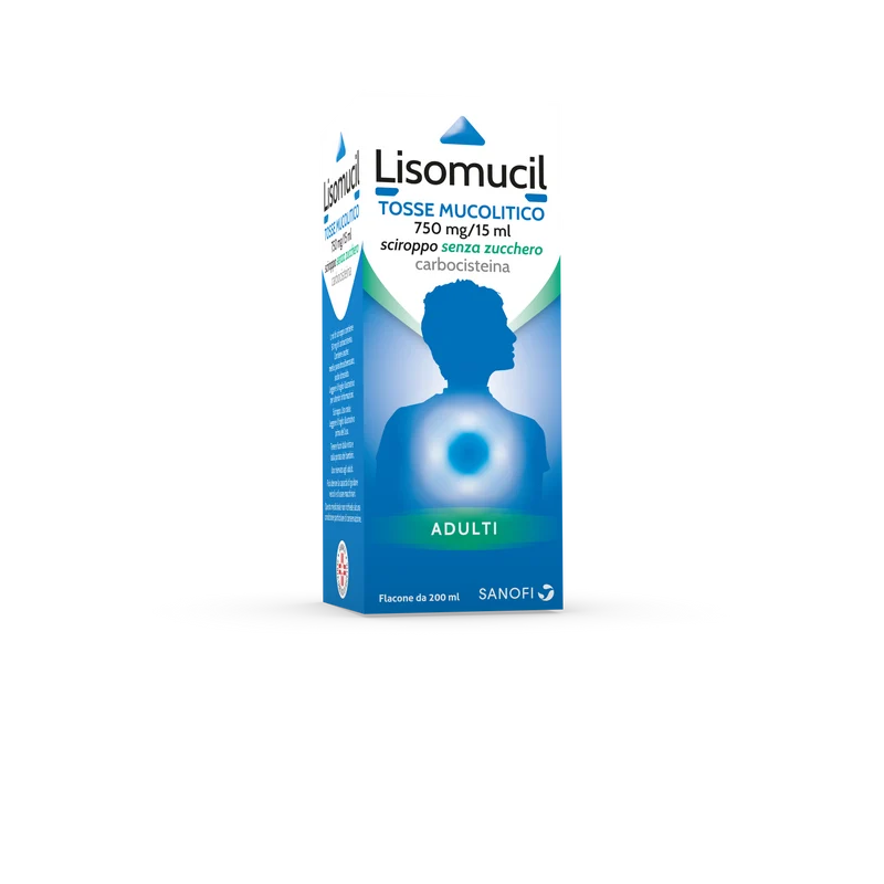 Lisomucil Tosse Mucolitico Sciroppo Adulti senza zucchero