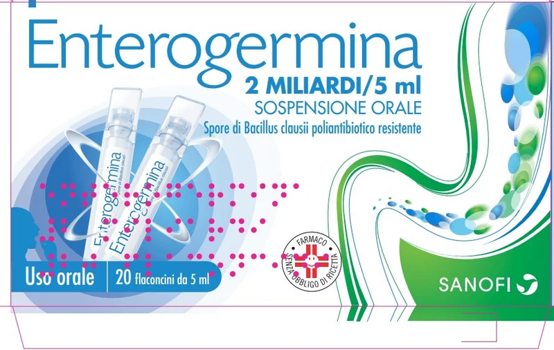 Enterogermina Sospensione Orale 20 Flaconi 2mld/5ml