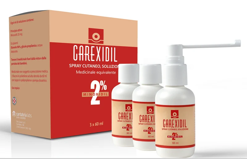 Carexidil*3Fl Soluz Cut 60ml2%