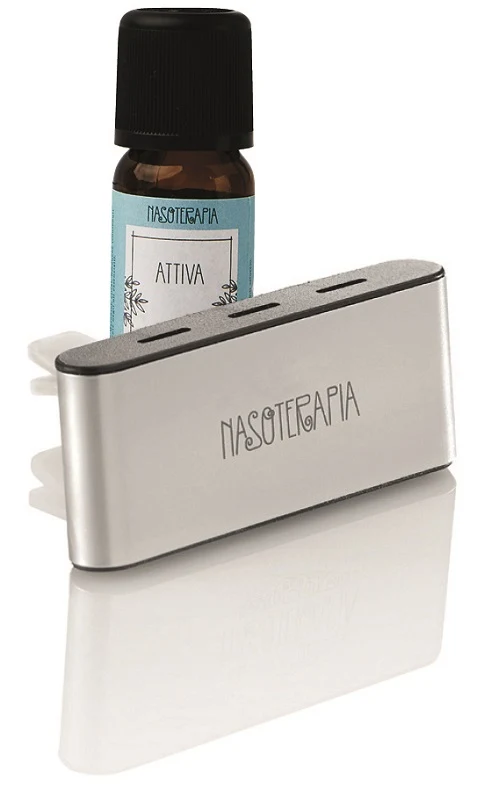 Diffusore auto argento con sinergia attiva