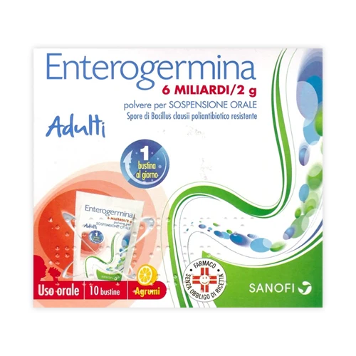 Enterogermina Sospensione Orale 10 Bustine 6miliardi 2g