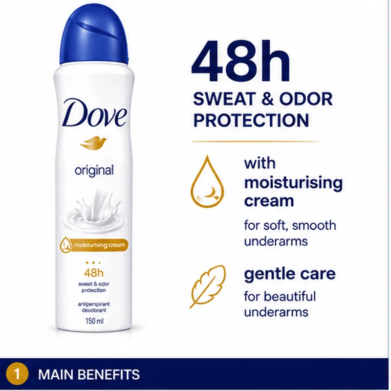 Dove Deodorante Spray — Varianti Uomo/Donna · Vendita a cartone