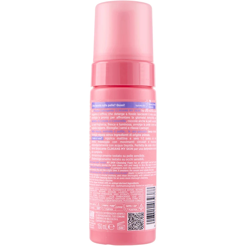 Clinians My Skin Mousse Detergente Viso 150ml – Cartone 6 pz