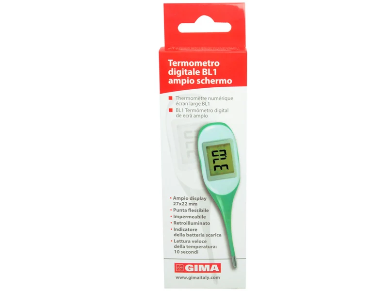 Termometro Digitale Gima BL1 Ampio Schermo - Fornito in Scatola