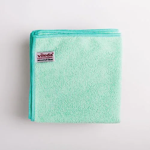 Panni in microfibra Vileda MicroTuff - 36x36 cm - verde - conf. 5 pz.