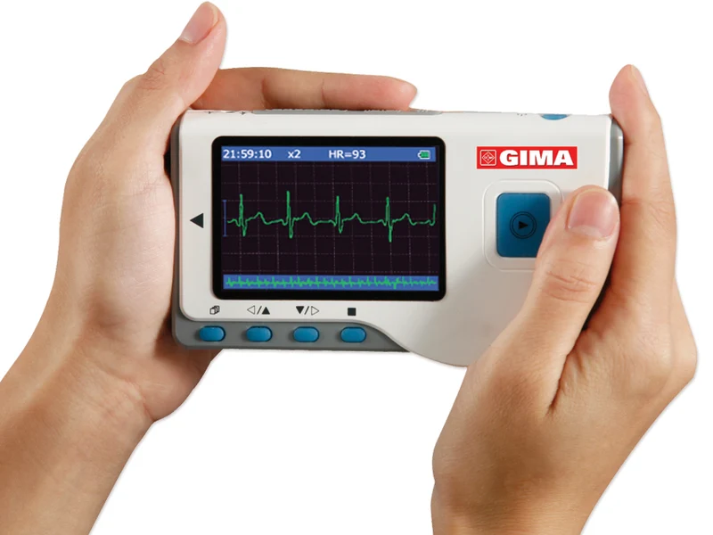 Ecg palmare Cardio B - 17 referti - elettrocardiografo 3 derivazioni e 1 canale