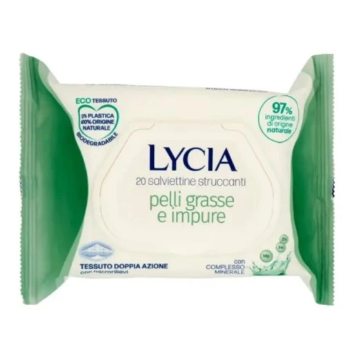 Lycia Salviette Strucc pz 60 Purificante – Cartone 12 pz