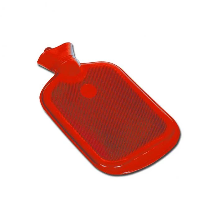 Borsa per acqua calda bilamellata rossa