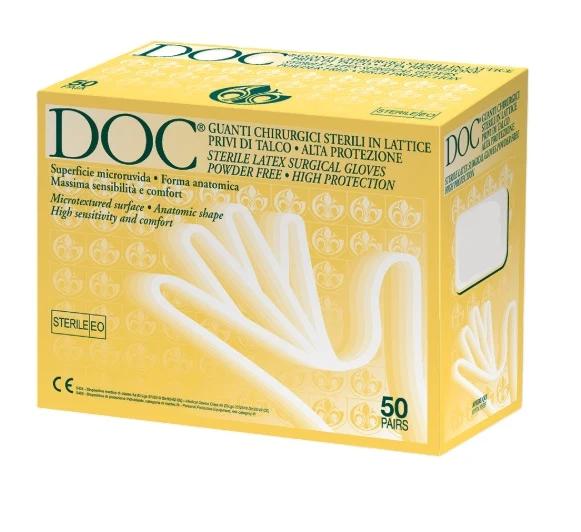 DOC Guanti chirurgici in lattice sterili senza polvere