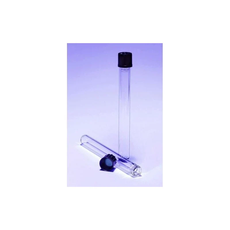Provette per coltura, Ø 20 mm h 100 mm spess. 1,8 mm filettatura 20 mm conf. 40 pz.