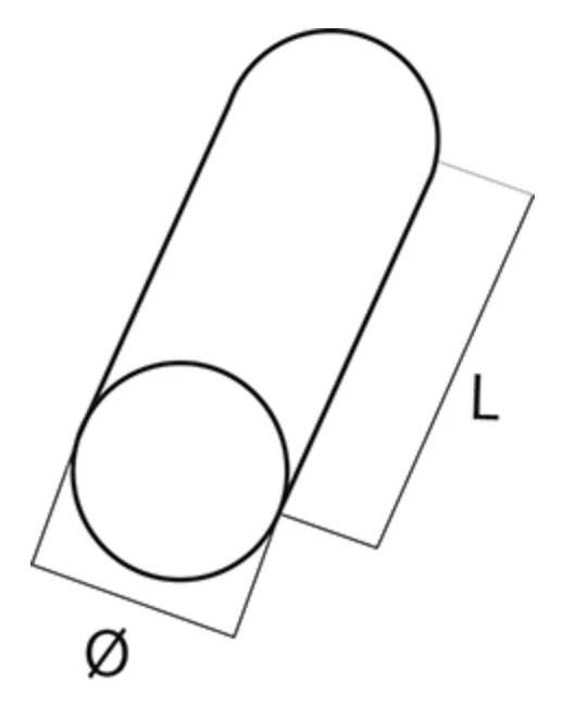 Cuscino cilindrico 20x8 cm