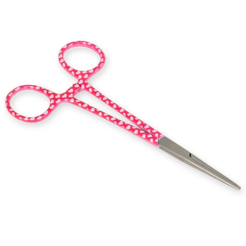 Pinza emostatica retta - fantasia cuori - 16 cm