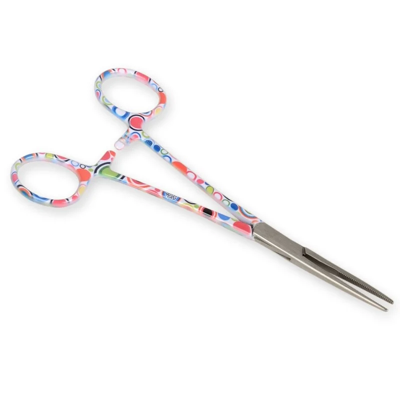 Pinza emostatica retta - fantasia bolle - 16 cm