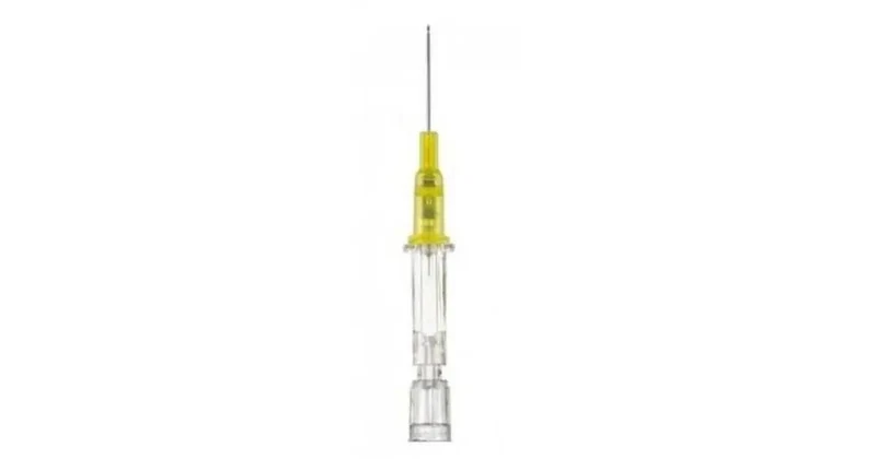 Introcan aghi cannula monovia senza alette 24Gx19mm - giallo - conf.50