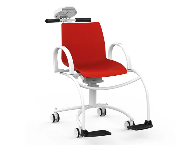 Wunder DE20 Bilancia sedia digitale con ruote rossa - 250 kg - Classe III