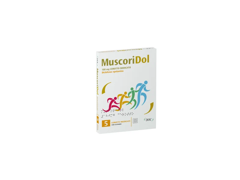 Muscoridol 180 mg cerotto medicato diclofenac epolamina