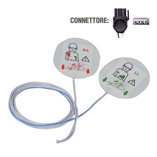 Elettrodi defibrillazione compatibili MEDTRONIC/CARDIOLINE/MINDRAY - Pediatriche