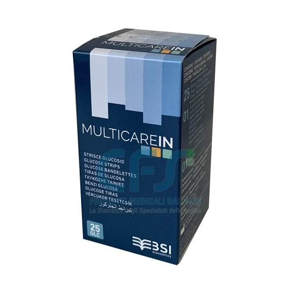 Strisce Multicare IN Glucosio (25 strisce)