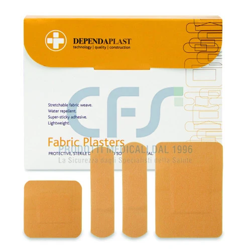 Cerotti in tessuto avanzato Dependaplast assortiti 4 formati (conf. 100 pz)