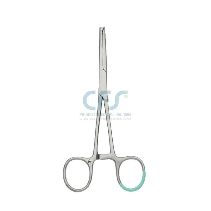 Pinza per tessuti monouso Kocher PEHA Retta cm 14 (conf. 25 pz)