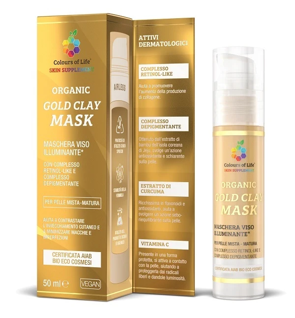 Gold clay organic mask 50 ml